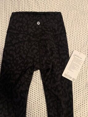 Lululemon Athletica Kids' Black Camo High-Rise Leggings